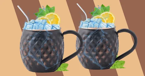 Miniatura 8 de Staglife Tazas negras de 16 onzas de Moscú Mule tazas de cobre puro para agua potable, regalos para él y ella en aniversario, tazas de cobre
