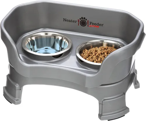 Miniatura 24 de Neater Feeder Deluxe - Tazones elevados para perros grandes a prueba de desorden – Fabricado en Estados Unidos – Soporte elevado para comida