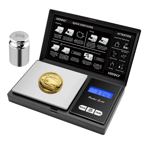 Báscula digital de bolsillo de 7.05 oz/0.00 oz, báscula pequeña de alta precisión para joyería, mini, hierba, moneda, oro, comida de viaje portátil,