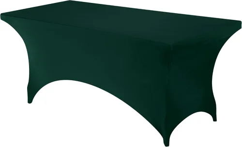 Miniatura 64 de Utopia Kitchen Mantel rectangular de spándex de 4 pies [1 unidad, negro] 200 GSM elástico, ajustado, lavable y resistente a las arrugas, cubierta
