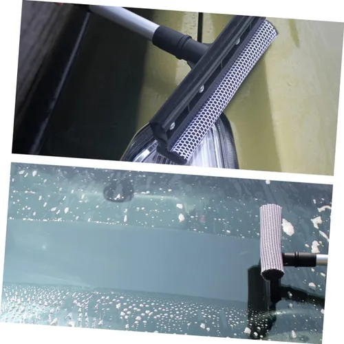 Miniatura 3 de ULTECHNOVO Limpiaparabrisas de vidrio de doble cara, herramienta de limpieza de ventana de mango largo, limpiador de vidrio desmontable