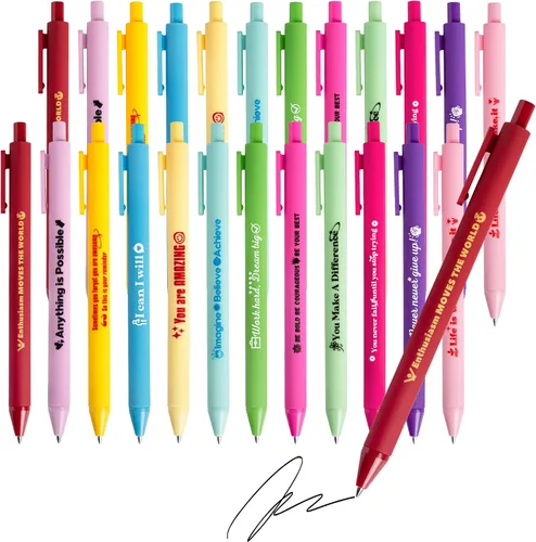 Miniatura 8 de 12 bolígrafos inspiradores motivacionales con citas positivas, regalos inspiradores para profesores, enfermeras, trabajadores, oficina, suministros