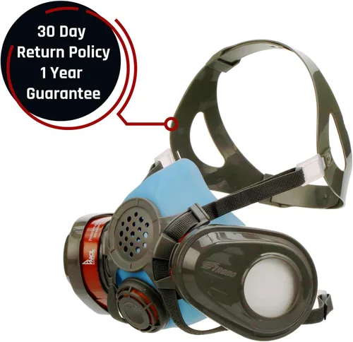Miniatura 3 de Parcil Distribution Full Face Respirator Mask with Filters – Durable Full Face Respirator Mask, Bayonet Filter Compatible Carbón