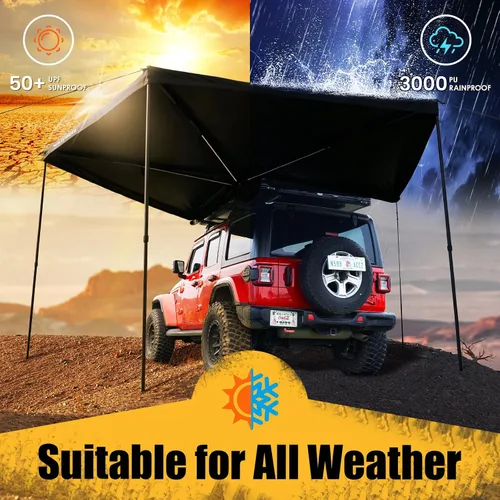 Miniatura 6 de WildFinder Tienda de campaña para techo de techo rígida, cubierta rígida adecuada para Jeep, SUV, camión, furgoneta, techo de coche para 2 a 3