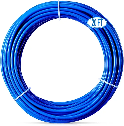 Tubo de agua O.D.RO de 20 pies de 1/4 de pulgada, tubo certificado NSF para sistema de filtro de purificador de agua RO (ósmosis inversa), manguera