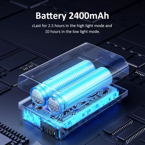 Miniatura 9 de 2 luces de tienda de campaña recargables 2400mAh LED luz de camping, IPX5 impermeable para camping, al aire libre, corte de energía