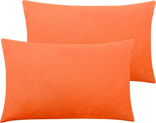 Miniatura 26 de NTBAY - Fundas de almohada de terciopelo con cierre para niños pequeños, 2 unidades, acogedoras, de lujo, de franela y felpa, para viajes, 33 x 46