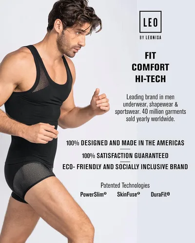 Miniatura 6 de Body completo de compresión con control de abdomen faja moldeadora postquirúrgica para hombre