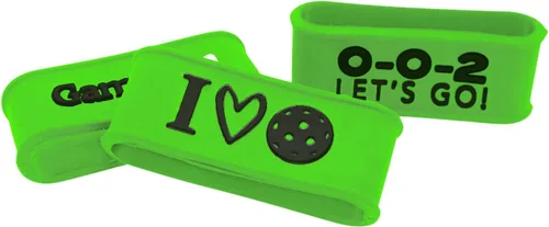 Miniatura 30 de Palms-O-Aces Juego de 3 bandas de agarre para paleta de pickleball – Bandas de silicona para paletas de pickleball para asegurar sobreempuñaduras e