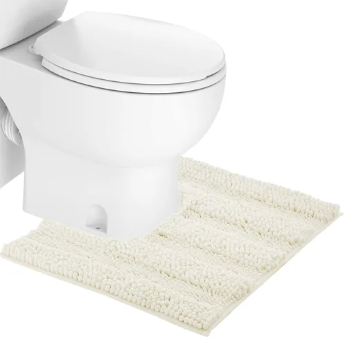 Miniatura 41 de NICETOWN Tapete negro para baño, antideslizante, suave, absorbente de agua, tapete de bajo perfil para entrada, tapete para vestíbulo, puerta