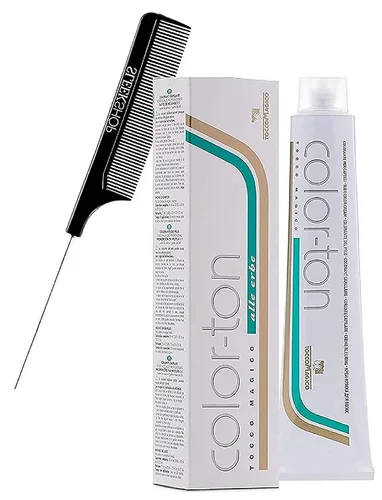Tocco Magico Color-Ton Alle Erbe - Tinte permanente para el cabello en crema (con elegante peine de cola de rata) color en crema (10D / 10.3 rubio