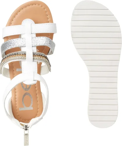Miniatura 5 de bebe Sandalias para niña Sandalias de gladiador con diamantes de imitación y purpurina (niña pequeñaniña grande), Blanco, 0 Little Kid
