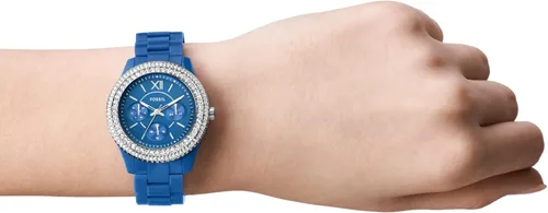 Miniatura 4 de Fossil Stella Quartz - Reloj cronógrafo de acero inoxidable para mujer