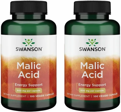 Miniatura 8 de Swanson Ácido málico, suplemento natural que promueve la producción de energía celular, fórmula de suplemento para ayudar a nutrir y energizar