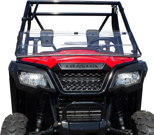 Miniatura 4 de Clearly Tough Parabrisas Honda Pioneer 500 / 520 - Plegable completo - Lexan MR10 Resistente a los arañazos Fabricado en los Estados Unidos