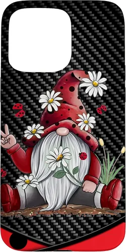 Miniatura 30 de Red Gnome Hippie Daisy Flowers Gnome Ladybugs - Christmas Case for iPhone 17
