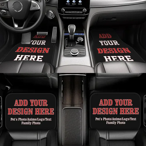Miniatura 6 de Tapetes Personalizados para Automóvil 4 Piezas Tapetes de Piso Personalizados para Automóviles SUV Sedán Camión Camioneta Tapetes de Piso