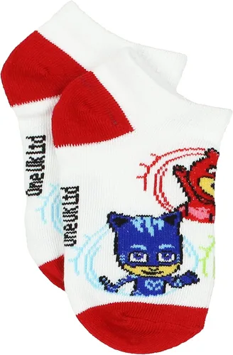Miniatura 5 de PJ Masks Paquete múltiple de calcetines para niños y niñas pequeños (pequeño, blanco héroe), Hero BlancoMulti, S