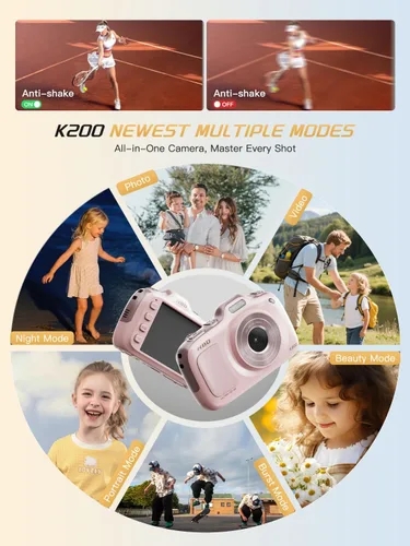 Miniatura 5 de NBD Cámaras digitales de 64 MP para fotografía, cámara de punto y disparo 4K, cámaras de viaje compactas con zoom 16X, cámara