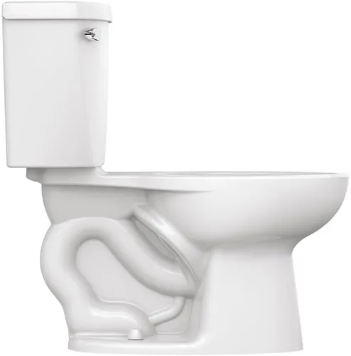 Miniatura 7 de American Standard 2462016.020 Cadet Asistente de presión de dos piezas con inodoro áspero de 12 pulgadas, parte delantera alargada, 1.6 GPF