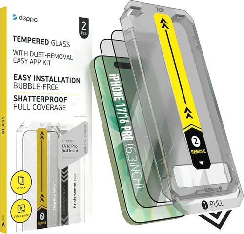 Miniatura 13 de Deppa Pack de 2 Protector de pantalla para iPhone Air (6.5") con bandeja de instalación inteligente Libre de polvo y burbujas Vidrio