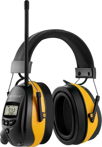 Miniatura 10 de AM FM Radio Headphones,25dB NRR Ear Protection with Bluetooth,Rechargeable Ear Muffs