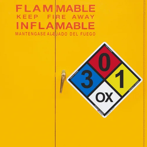 Miniatura 5 de SmartSign - S-5545 NFPA Kit de etiquetas adhesivas (cartón, dígitos y símbolos) 17 pulgadas de alto (punta a punta) diamante 3M reflectante
