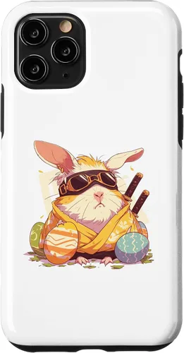 Miniatura 10 de iPhone 15 coloridos huevos de Pascua caza Ninja conejillo de indias con orejas de conejo