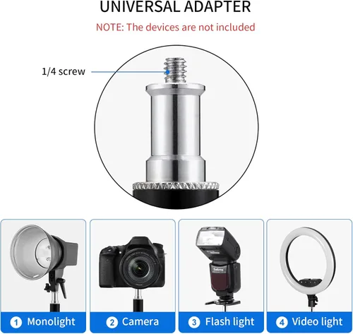 Miniatura 5 de Selens Soporte de techo para cámara de estudio fotográfico de 11 pulgadas, brazo de brazo de montaje en pared para luz de video de estudio