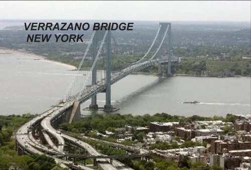 Miniatura 2 de Imanes de nevera para nevera de Nueva York USA Estados Unidos (1 pieza, Estilo: Puente de Brooklyn # C7)