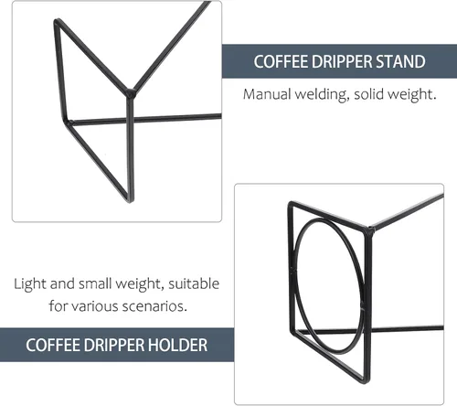 Miniatura 5 de Soporte de goteo para verter sobre el gotero, fabricante de filtro de café, soporte para taza de filtro, soporte para colador de té para cafetera