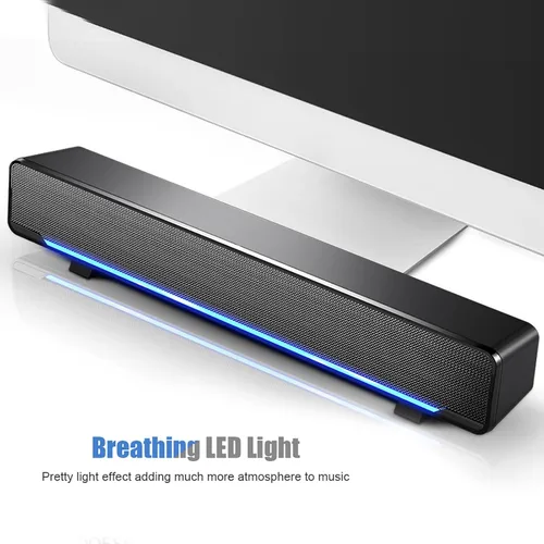 Miniatura 6 de Yosoo Barra de sonido con cable para Smart TV: altavoz portátil universal, compatible con entrada de audio de 0.138 in, cuenta con sonido envolvente