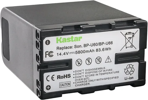 Kastar Paquete de 1 batería BP-U60 de 14.4 V 5800 mAh de repuesto para Sony PXW-FS7M2K, PXW-FX6, PXW-FX9 XDCAM, PXW-FX9K, PXW-X160, PXW-X180,