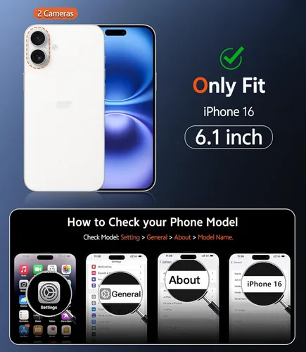 Miniatura 633 de FNTCASE Funda para iPhone 13 Pro-Max: Fundas magnéticas transparentes compatibles con Magsafe Slim anti amarillamiento protección contra caídas