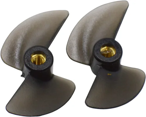 Miniatura 6 de Blomiky Paquete de 2 accesorios de hélice H102 y contratuercas de 0.094 in adecuadas para H120 TKKJ H100 H102 H106 H108 RC Boat / H102 Props