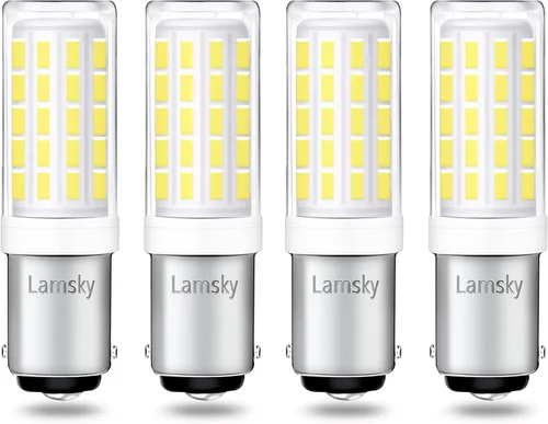 Miniatura 15 de BA15D - Bombilla LED de doble contacto para máquina de coser con base de bayoneta AC110-130V, T3/T4/C7/S6, luz diurna de 4 W, 6000 K, bombilla
