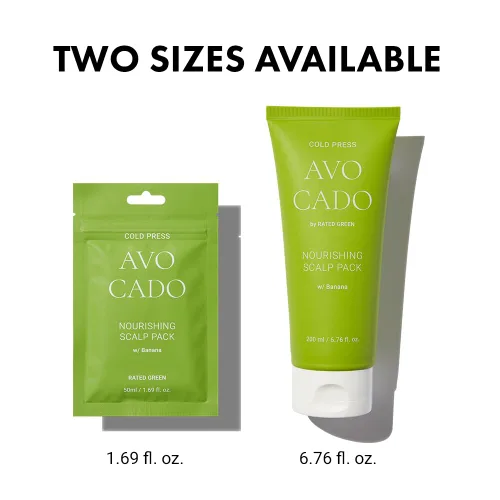 Miniatura 8 de RATED GREEN Paquete Nutritivo para el Cuero Cabelludo de Café Frío de Aguacate con Plátano, 1.69 Fl. Oz. Mascarilla Hidratante y Acondicionadora