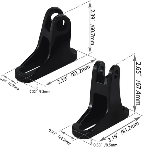 Miniatura 2 de Soporte de estribo para pasajero trasero para Harley Touring modelos 1993-2024 Road King FLHR Road Glide FLTRX Street Glide FLHX Electra Glide FLHT