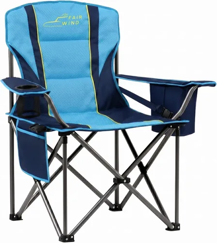 Miniatura 13 de FAIR WIND Juego de 2 sillas de camping totalmente acolchadas de gran tamaño, juego de sillas de césped resistentes con soporte lumbar ajustable