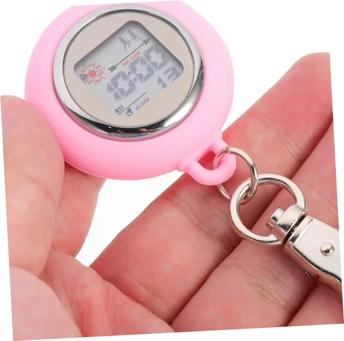 Miniatura 2 de Mikikit 2 unids cronómetro de bolsillo broche de entrenamiento luminoso partido árbitro mini cubierta temporizador temporizador digital deportes