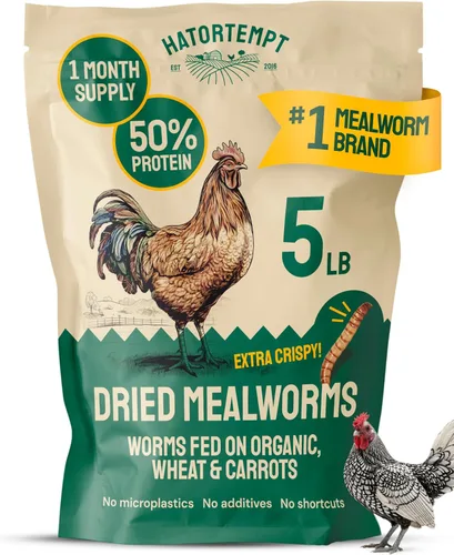 5 libras de gusanos secos para aves, pollo, pescado