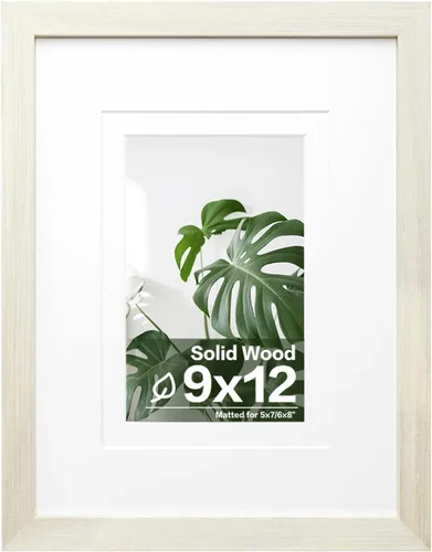 Miniatura 213 de Egofine - Portarretratos de 4 x 6 pulgadas, de madera maciza con plexiglás, para fotos de 3.5 x 5 con paspartú o de 4 x 6 sin paspartú, para colocar