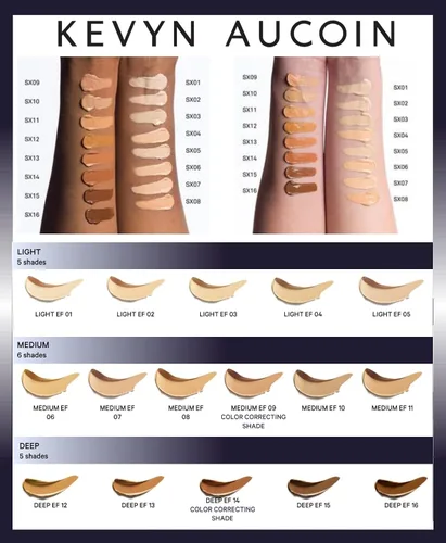 Miniatura 4 de Kevyn Aucoin The Sensual Skin Enhancer - Disponible en 16 tonos: unifica el tono de la piel. Fundación todo en uno, corrector, resaltado y contorno.
