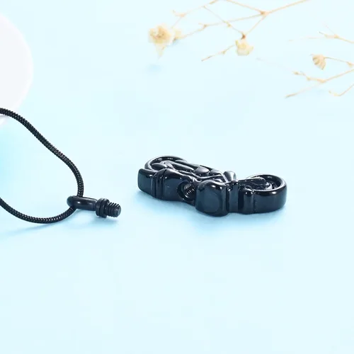 Miniatura 24 de Imrsanl Joyería de cremación para cenizas, motocicleta, automóvil pequeño, collar de urna de tractor para cenizas para hombres, recuerdo