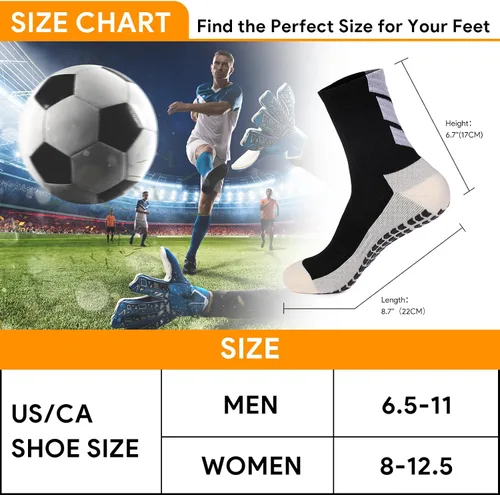 Miniatura 2 de Calcetines de fútbol antideslizantes para jóvenes, calcetines antideslizantes para hombre, 134 pares de calcetines de hospital, calcetines