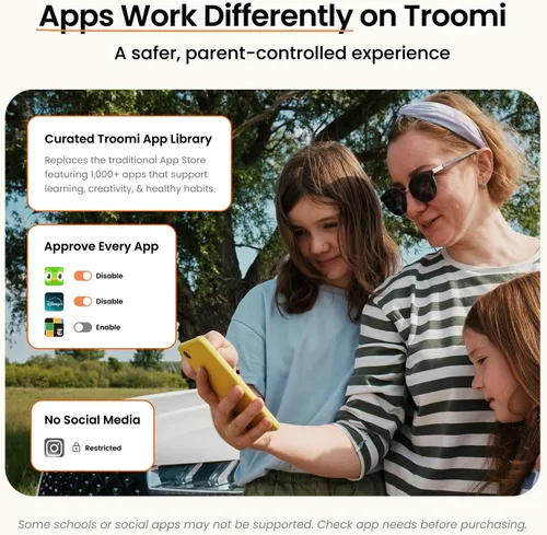 Miniatura 5 de Troomi Teléfono seguro para niños (Samsung Galaxy A16) - Aplicaciones administradas por padres, GPS y monitoreo de texto - Solo compra de teléfono