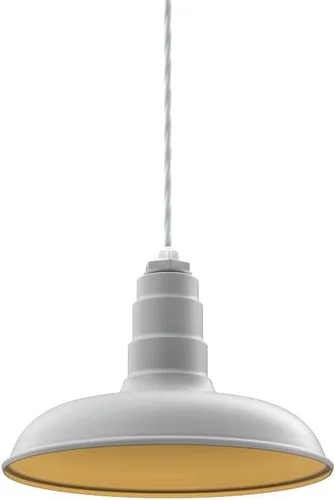 Miniatura 43 de Steel Lighting Co. Malibu - Lámpara colgante Montaje en techo Domo de 14 pulgadas vástago de 12 pulgadas Estilo de granja de acero Rojo
