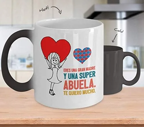 Regalo para abuela, taza de café para día de la madre obsequio para mami en su día para madrasta en su cumpleaños, divertidas, personalizadas,