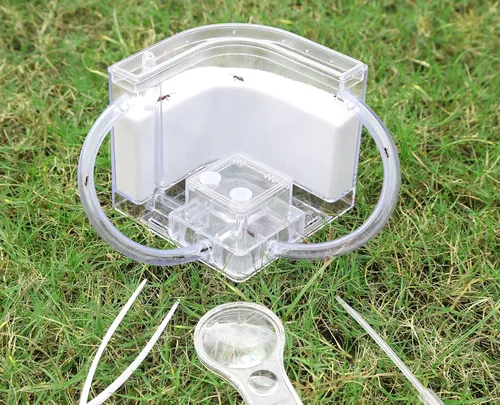 Miniatura 3 de NAVAdeal - Granja de hormigas de arena con tubos de conexión, kit educativo y de aprendizaje de hábitat para niños y adultos, permite el estudio