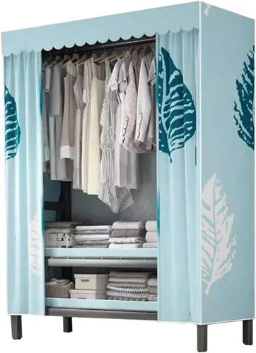 Miniatura 9 de large closets Portable Wardrobe Closet with Thick Cloth Cover Clothes Closet for Bedroom Storage Closet Metal Frame Wardrobe Closet Space-saving